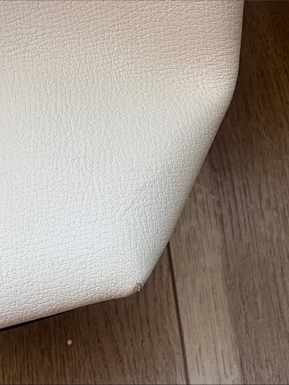 kate spade White Leather Shoulder Tote with Detachable Crossbody Strap